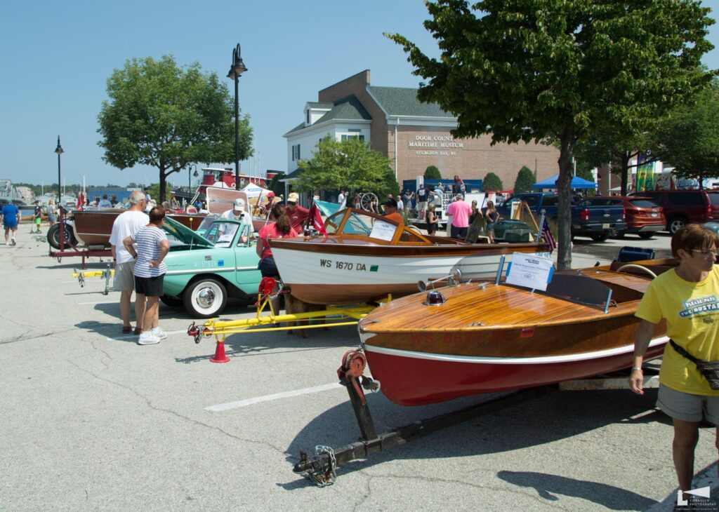 Classic and Wooden boat show boats - door county maritime museum event